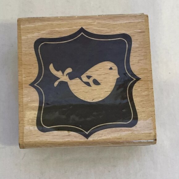 RUBBER STAMP Wood Block Lot Birds Birdhouse Twig 4 stamps Crafts Cards Scrapbo - Picture 2 of 10